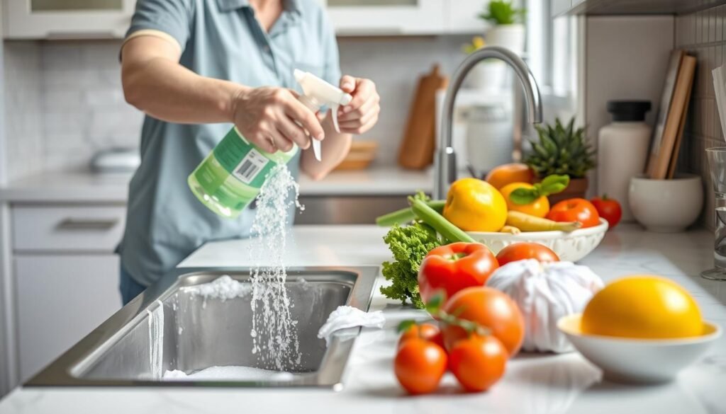 higienização para prevenir norovírus